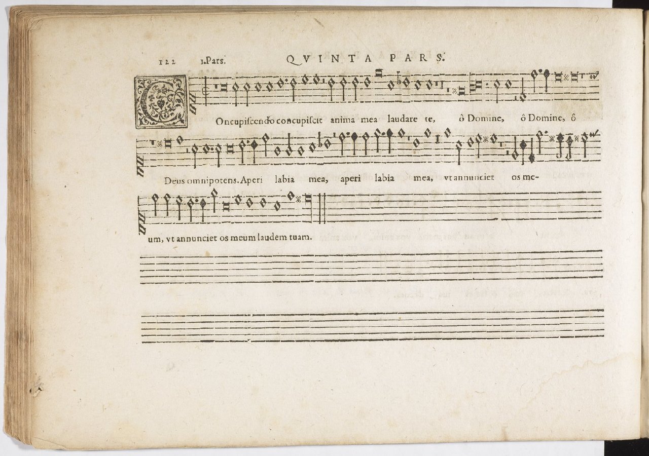 1594 - Paul Marceau - Trésor de musique d&#039;Orlande de Lassus, Superius, Bassus, Tenor, Quinta pars - BnF