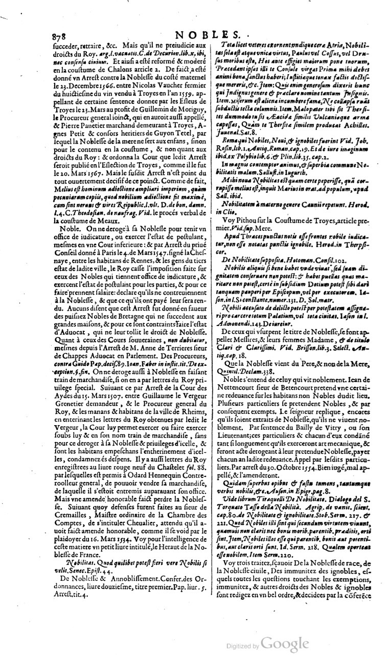 1629 - Veuve Nicolas Buon - Trésor du droit français (21754 T. 2) - BM Lyon