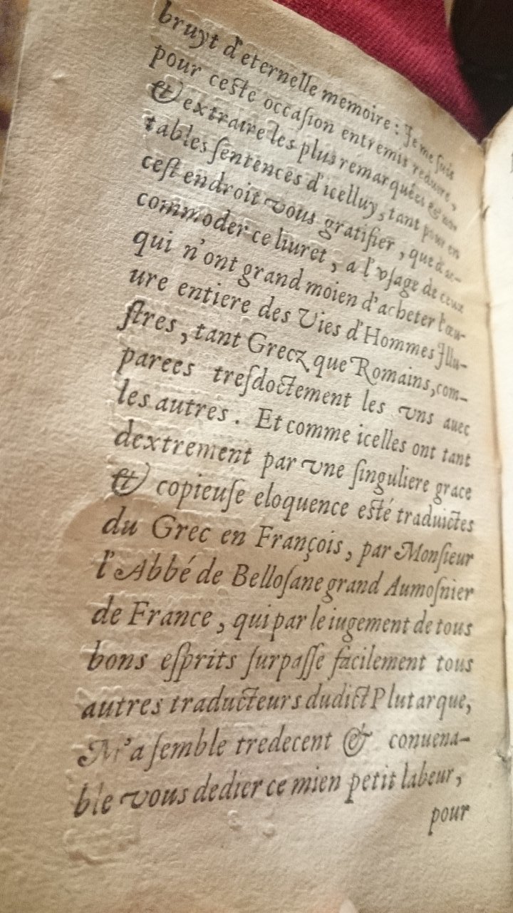 1568 - Willem Silvius - Trésor des vies de Plutarque - BnF