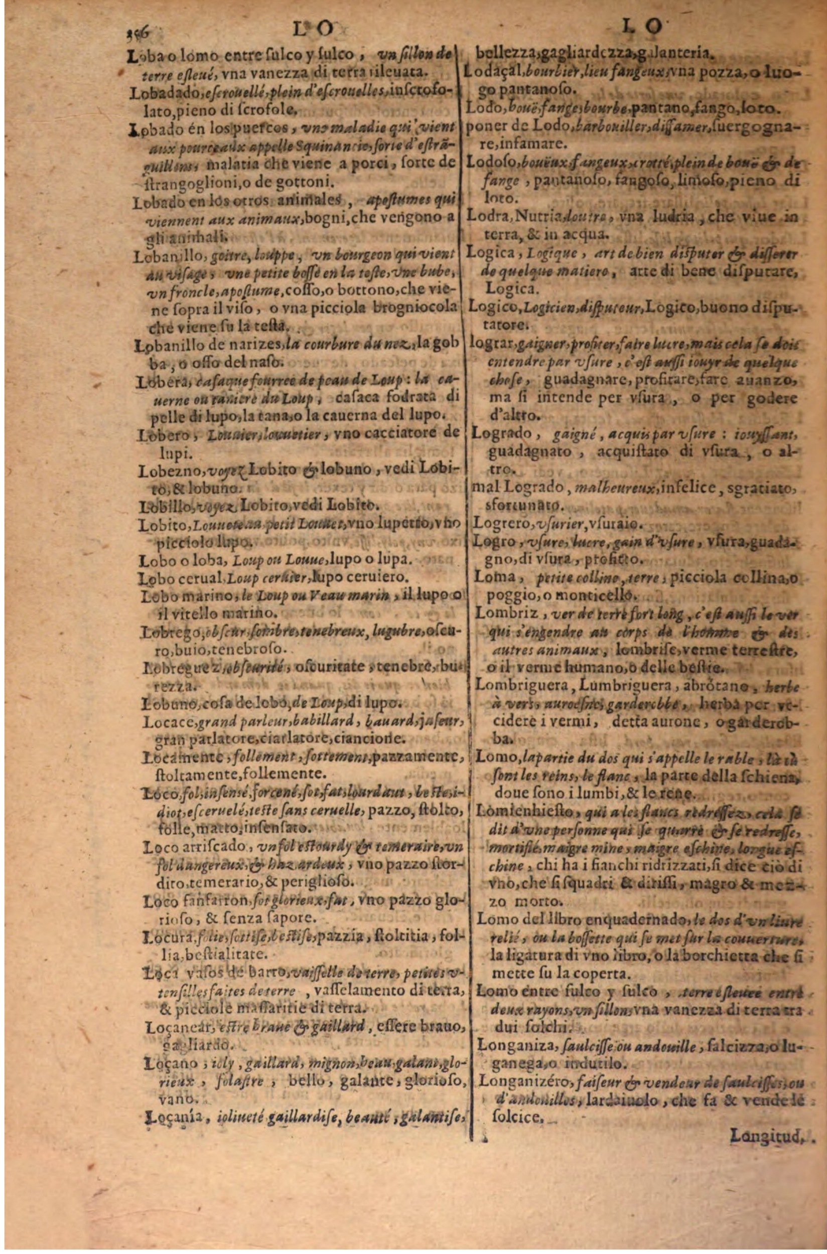 1606 - Samuel Crespin - Thresor des trois langues, francoise, italiene et espagnolle - BSB Munich