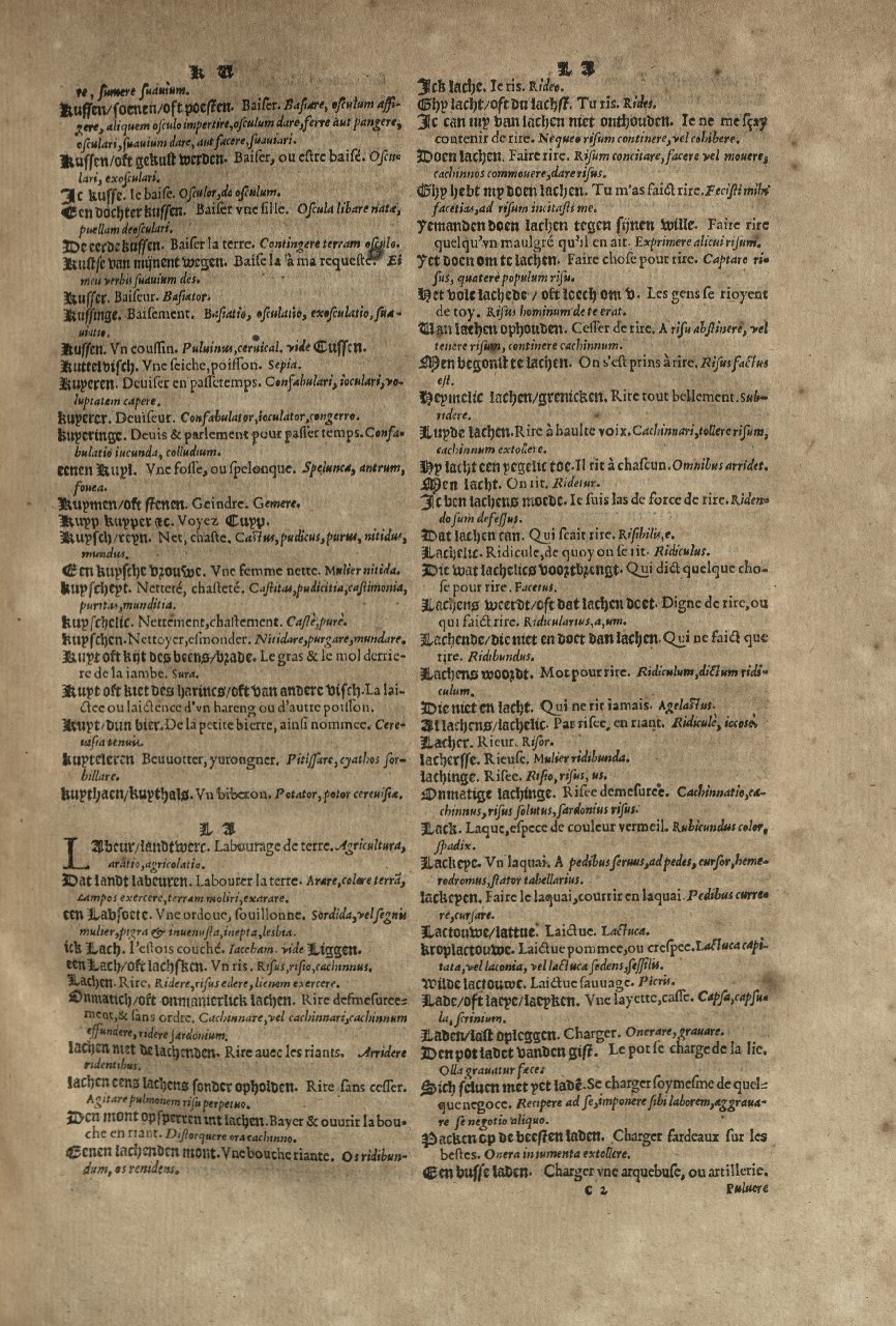 1573 - Christophe Plantin - Trésor du langage bas-allemand - Greifswald