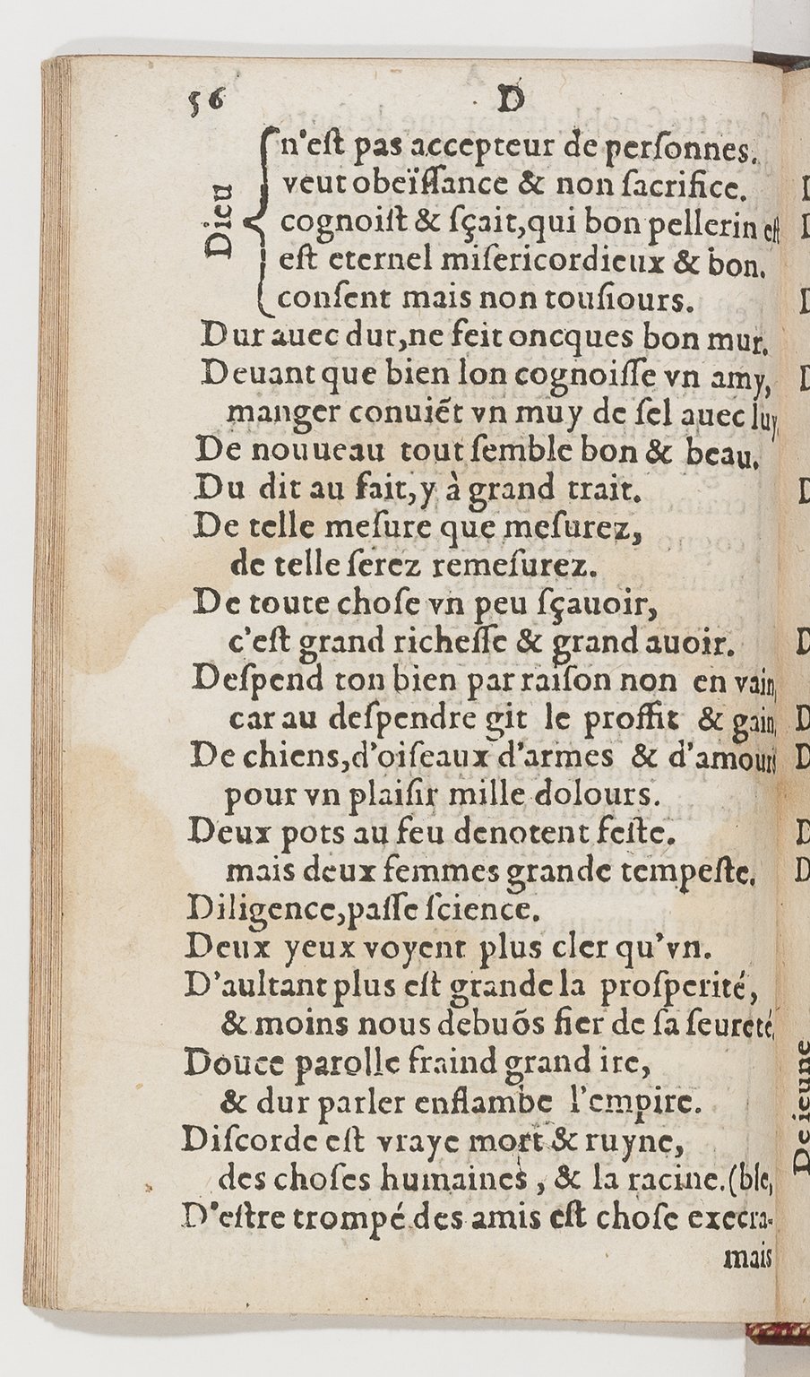 1577 - Jean d’Ogerolles - Trésor de sentences dorées - BnF Arsenal