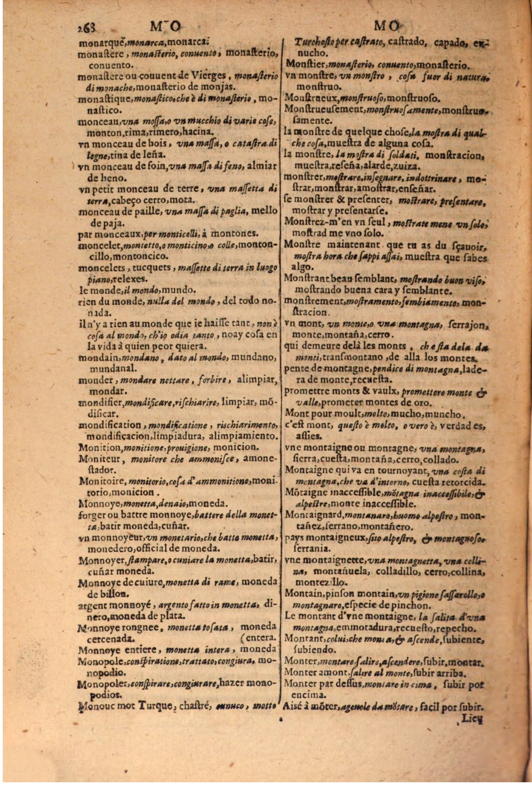 1616 - Pierre de la Rovière - Trésor des trois langues (Seconde partie) - BSB Munich