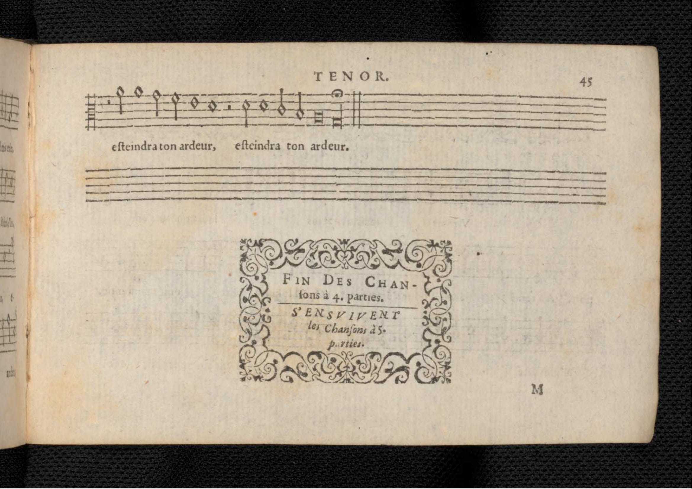 1576 - [Pierre de Saint-André] - Trésor de musique d’Orlande de Lassus Tenor - KBR Bruxelles