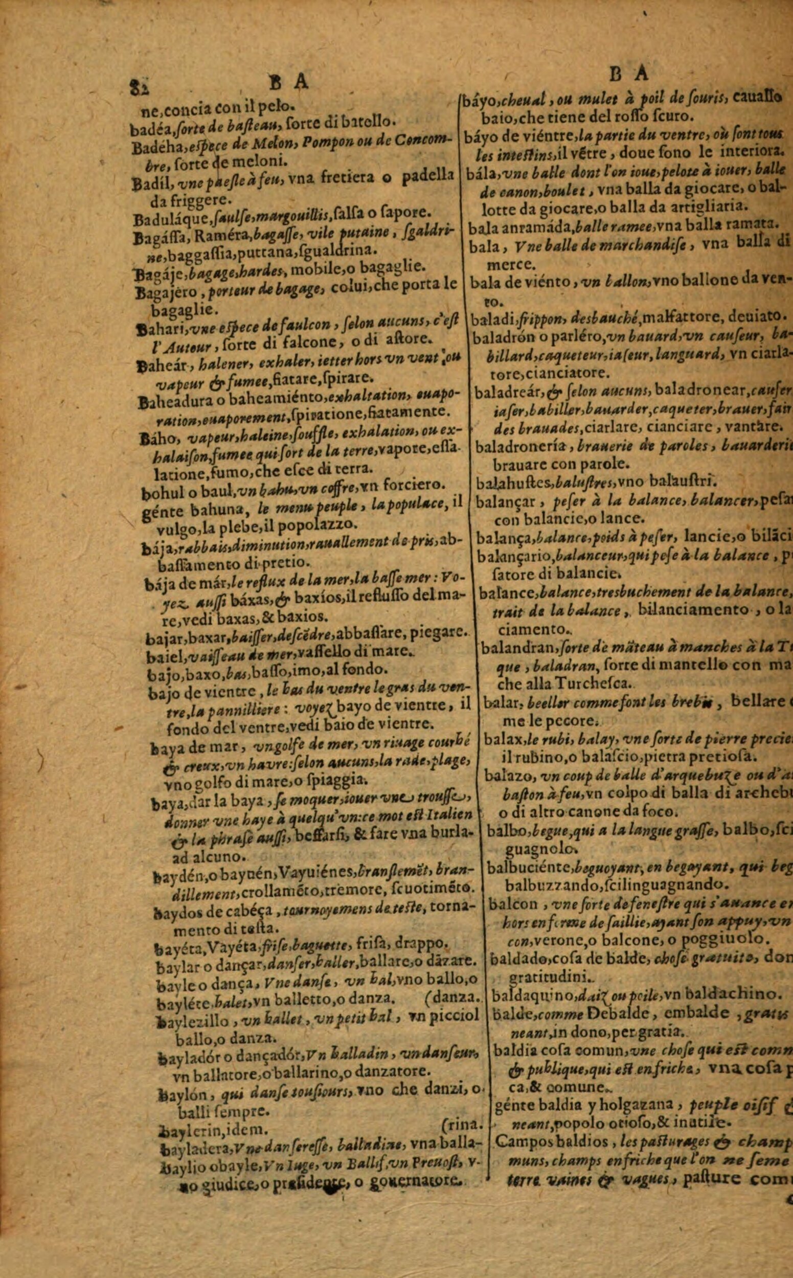 1617 - Samuel Crespin - Trésor des trois langues espagnole, française et italienne (Première partie) - Regensburg