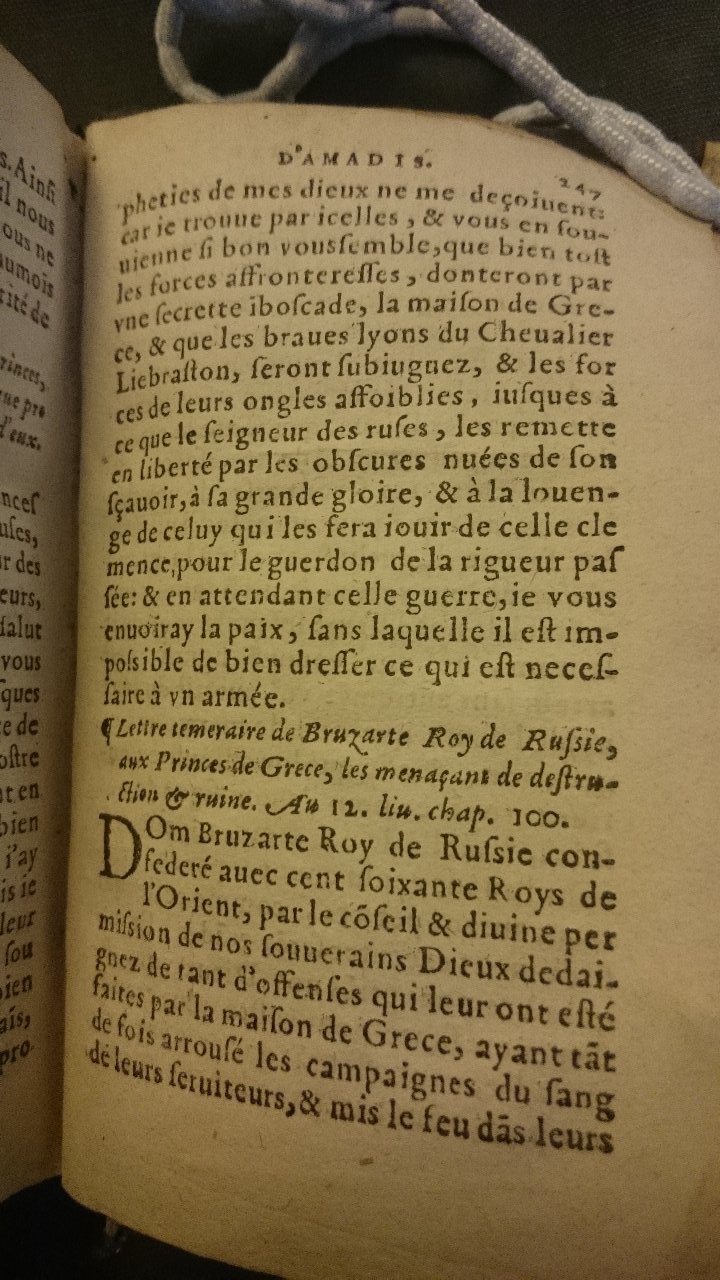 1563 - Jacques Kerver et Jean Ruelle - Trésor des Amadis - British Library