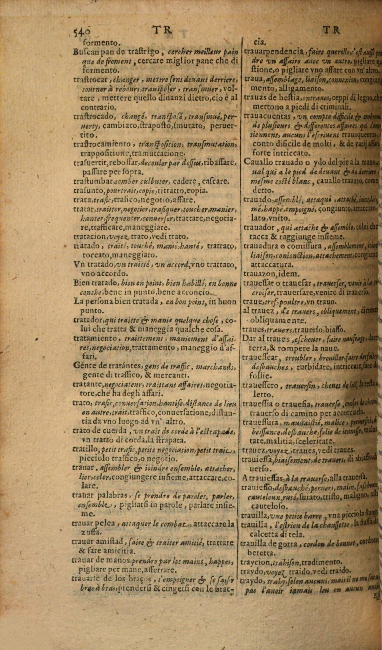 1617 - Samuel Crespin - Trésor des trois langues espagnole, française et italienne (Première partie) - Regensburg
