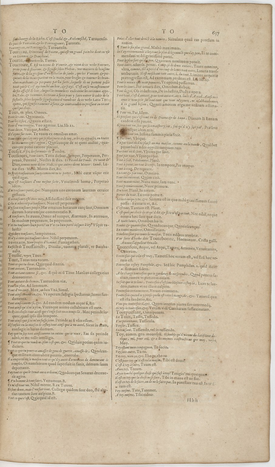 1606 - David Douceur - Trésor de la langue française - BnF 1606 - David Douceur - Trésor de la langue française - BnF