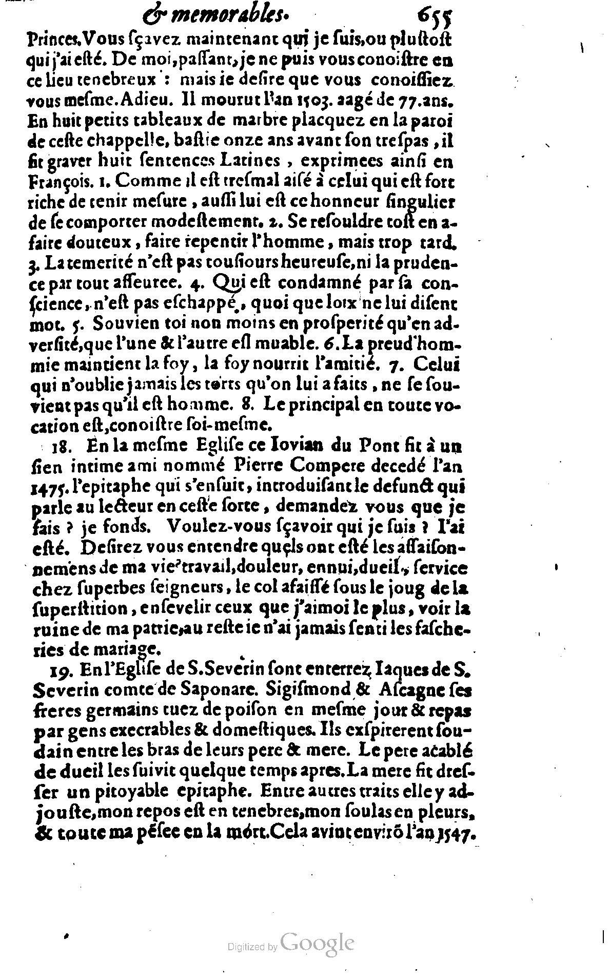 1628 - Jacques Crespin - Trésor d’histoires admirables et mémorables - BSB Munich