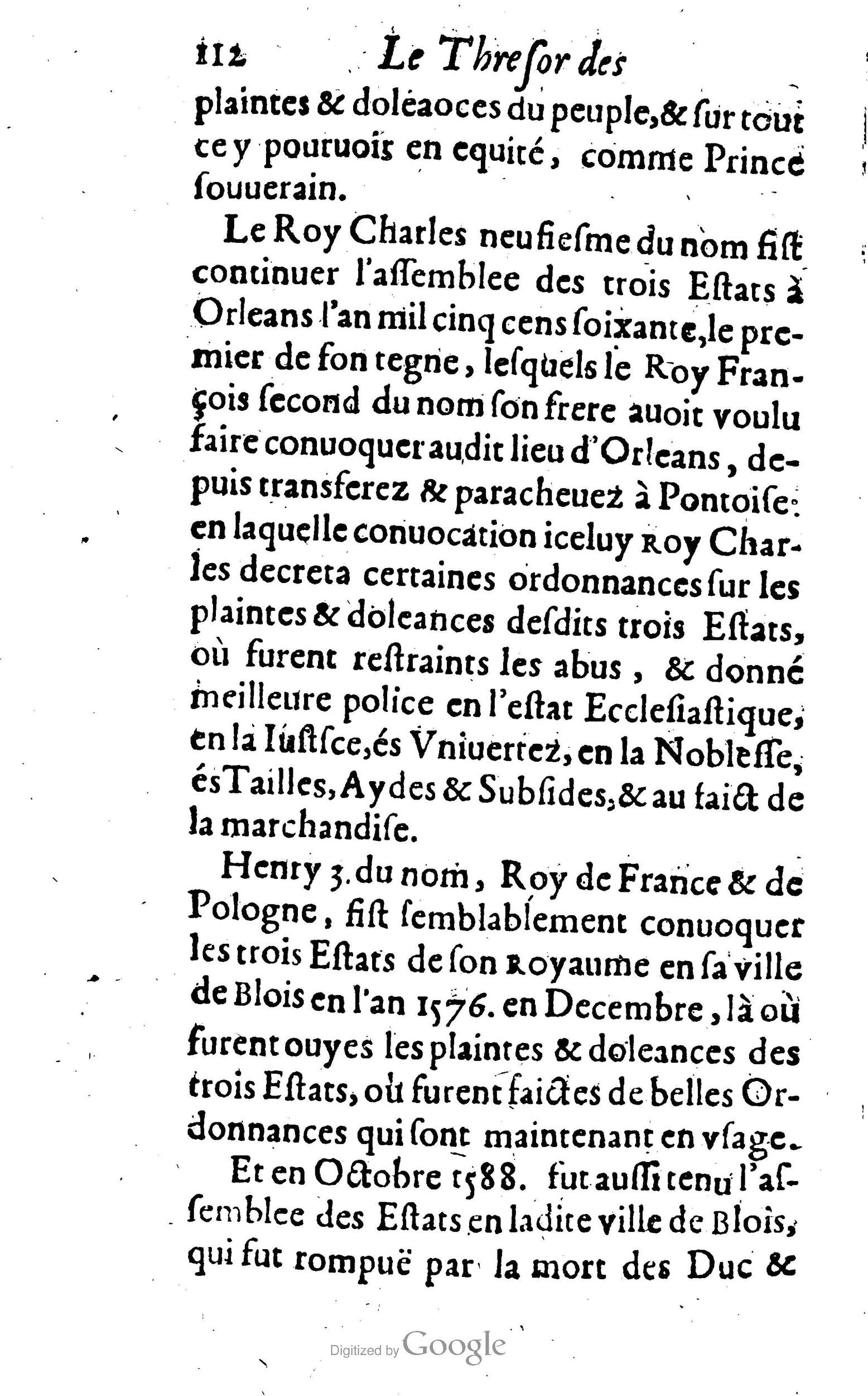 1638 - Jean Corrozet - Trésor des histoires de France - BM Lyon