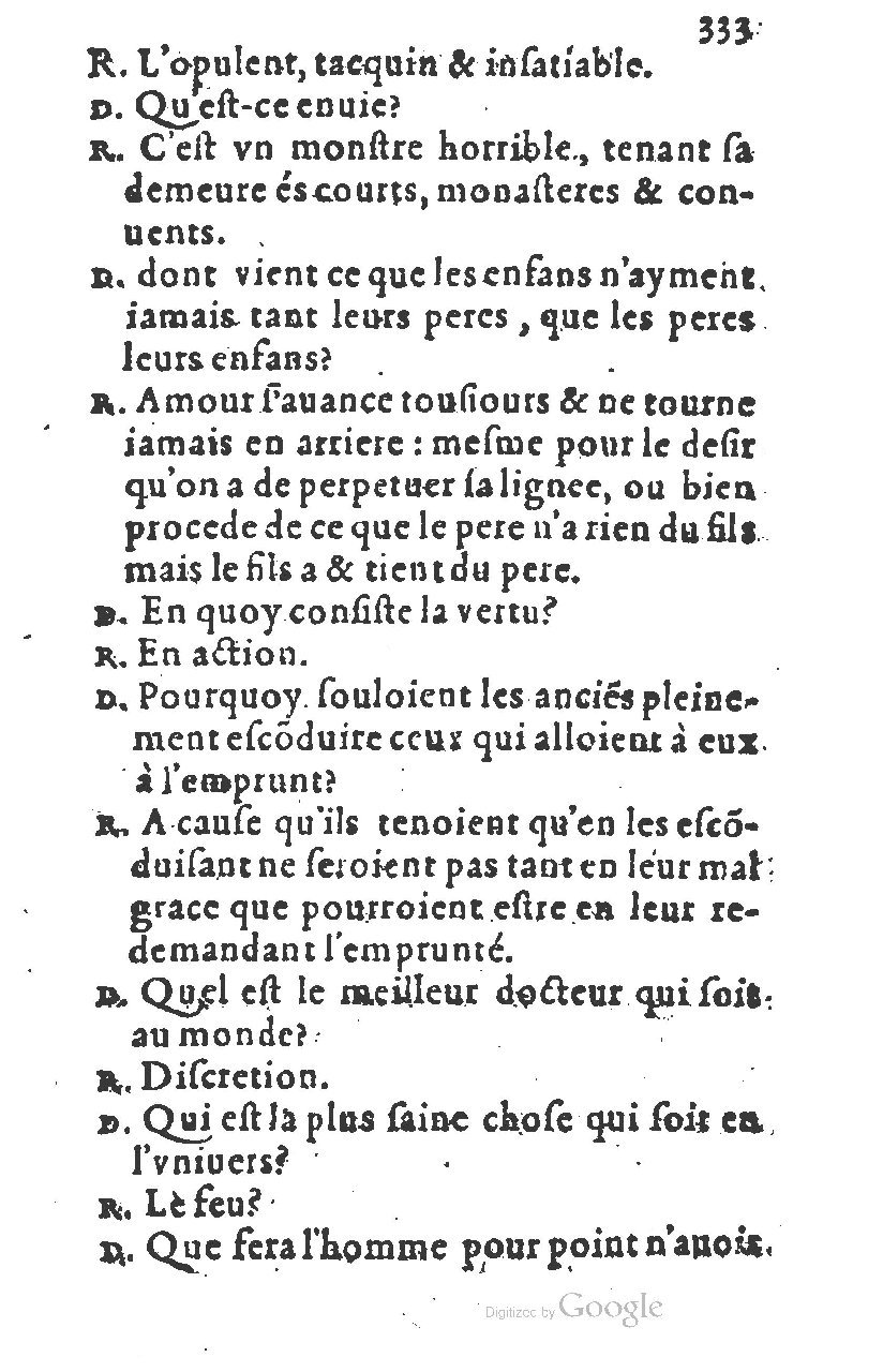 1581 - Nicolas Bonfons  - Trésor des sentences dorées - Princeton