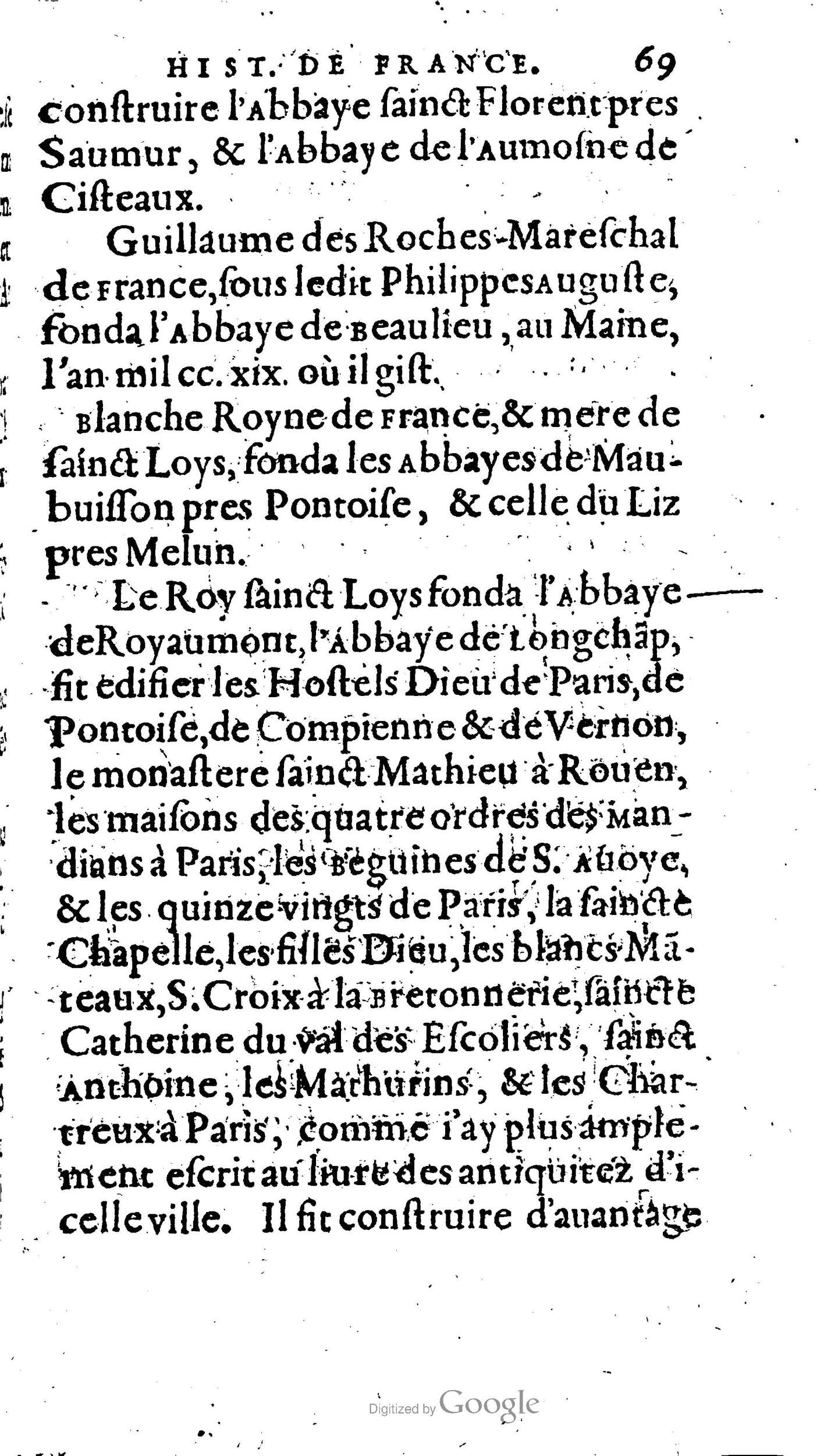 1604 - Galiot Corrozet - Trésor des histoires de France - BNC Florence
