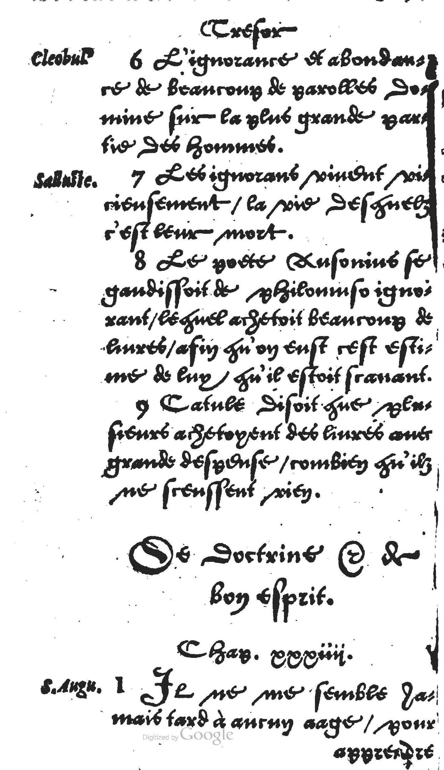 1560 - Jean Bellère - Trésor de vertu - Det Kongelige Bibliotek 1560 - Jean Bellère - Trésor de vertu - Det Kongelige Bibliotek