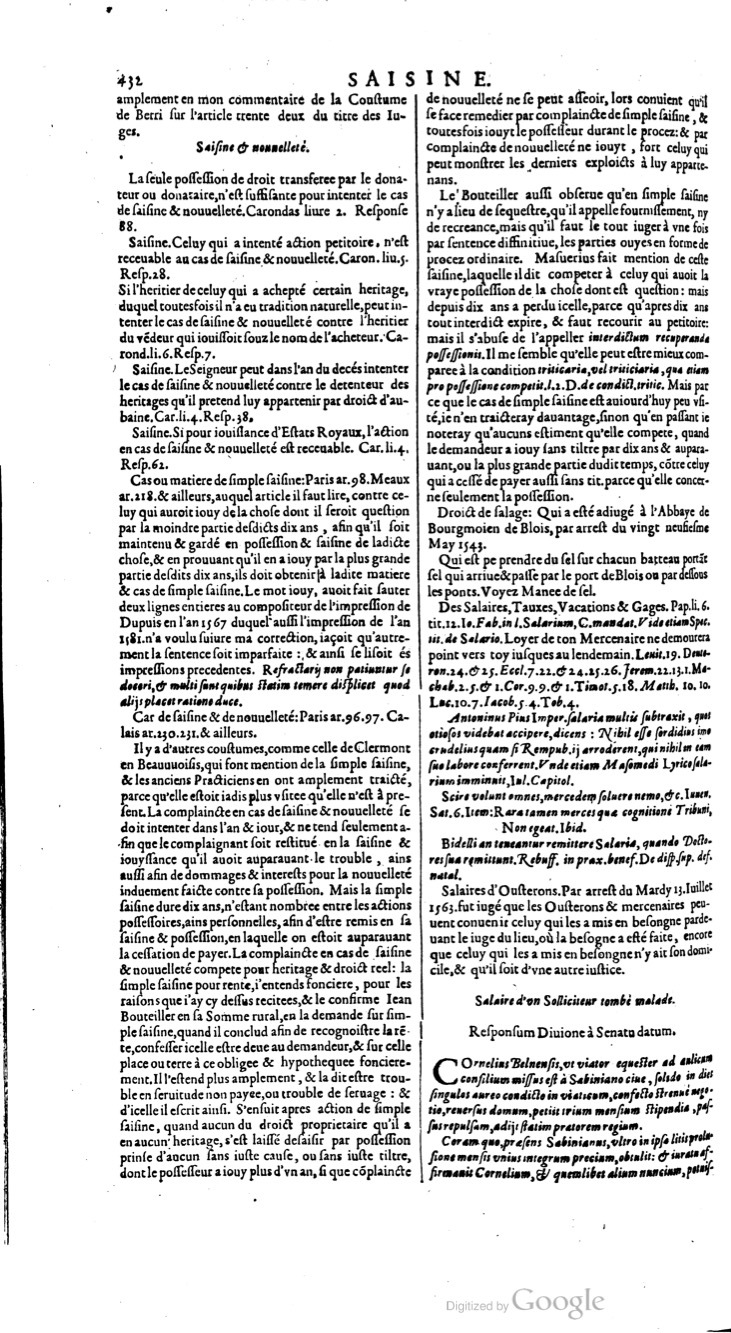 1629 - Veuve Nicolas Buon - Trésor du droit français (21754 T. 3) - BM Lyon