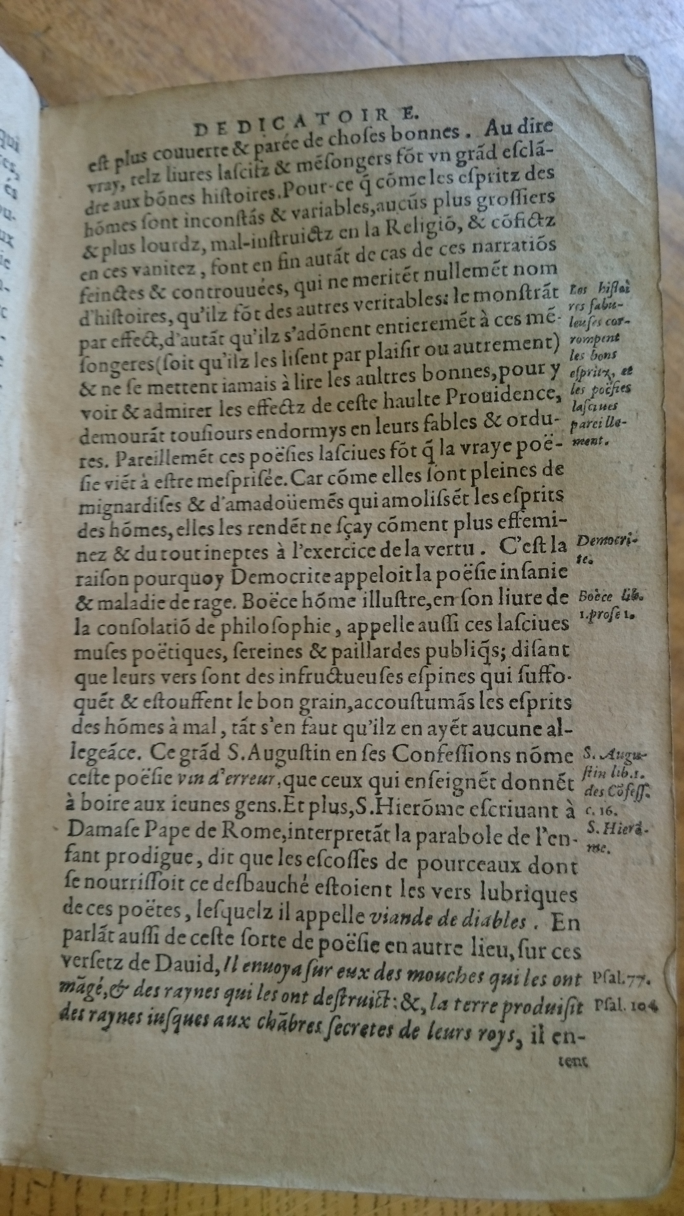 1585 - Jean Bogard - Trésor des faits et dits mémorables des hommes saints et illustres - Douai Quincy