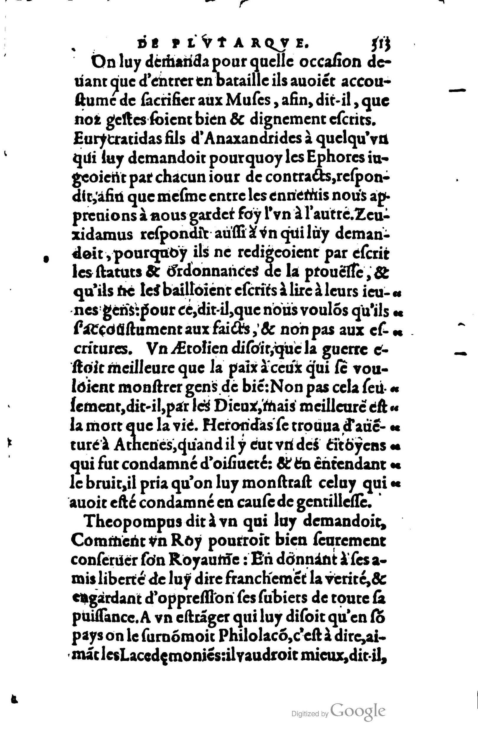 1578 - Jean Poupy - Trésor des morales de Plutarque - BSB Munich 1578 - Jean Poupy - Trésor des morales de Plutarque - BSB Munich
