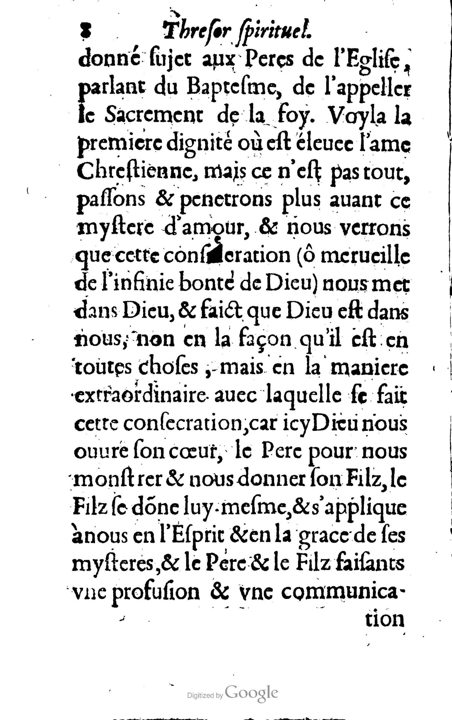 1633 - François Waudré - Trésor spirituel contenant les excellences du christianisme - BM Lyon