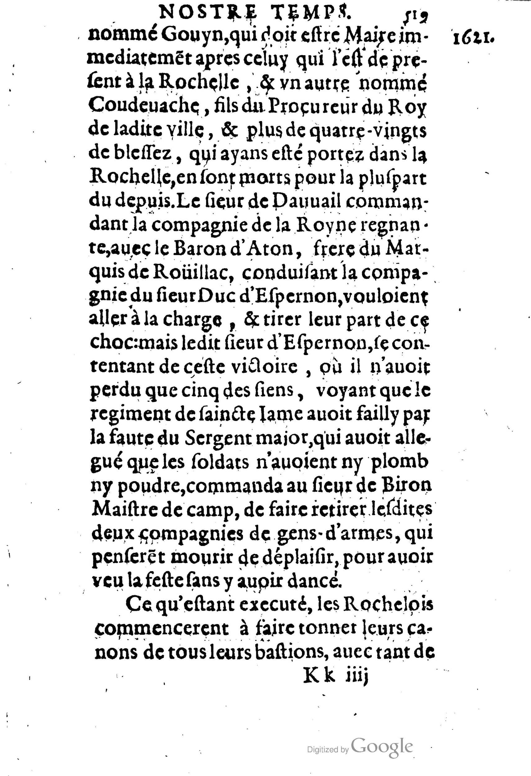 1623 - Joseph Bouillerot - Trésor de l’histoire générale de notre temps - BM Lyon