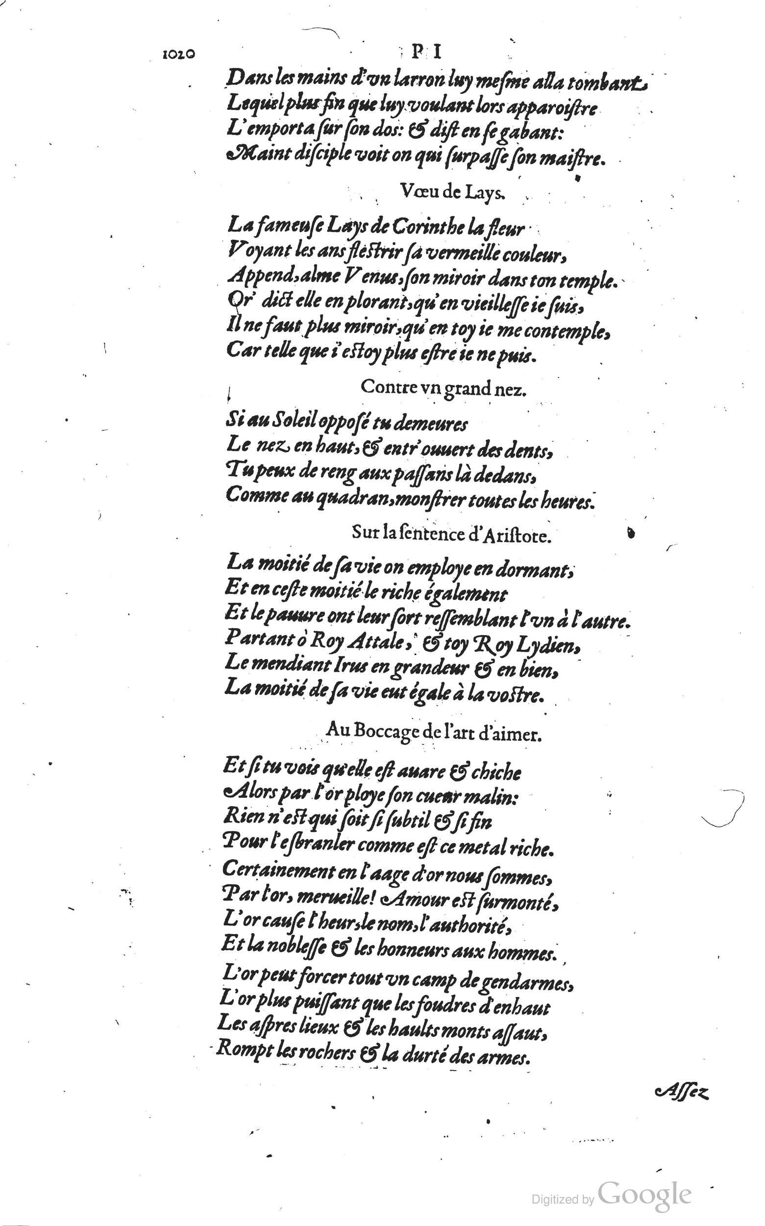 1585 - Barthélemy Honorat - Bibliothèques françaises - BSB Munich