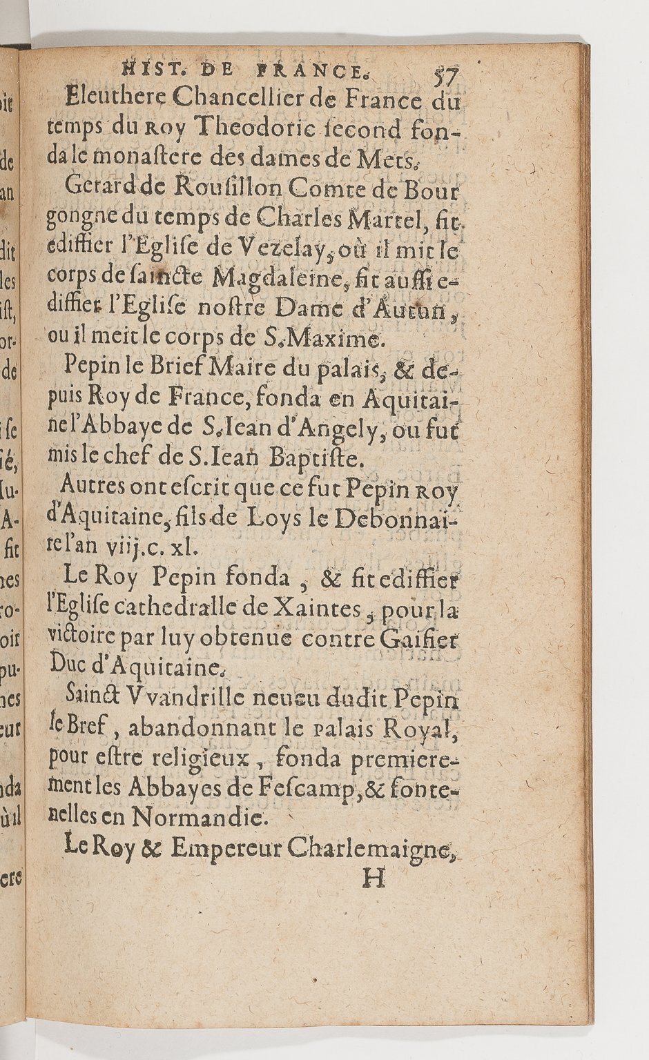 1583 - Galiot Corrozet - Trésor des histoires de France - BnF