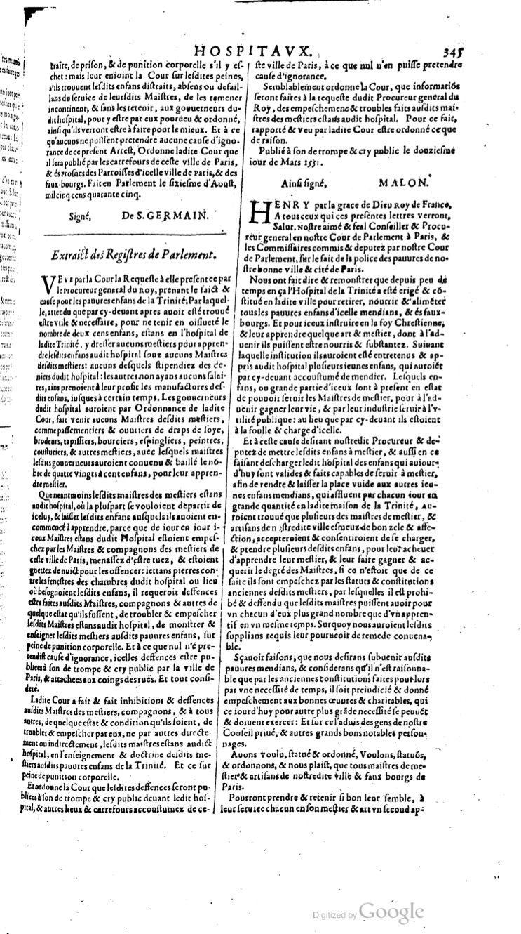 1629 - Veuve Nicolas Buon - Trésor du droit français (29620 T. 2) - BM Lyon