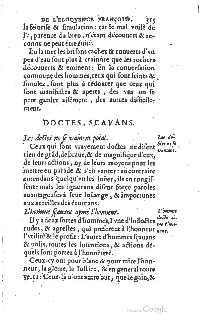 1610 - Louis Coste - Trésor de l’éloquence française (Seconde partie) - BM Lyon