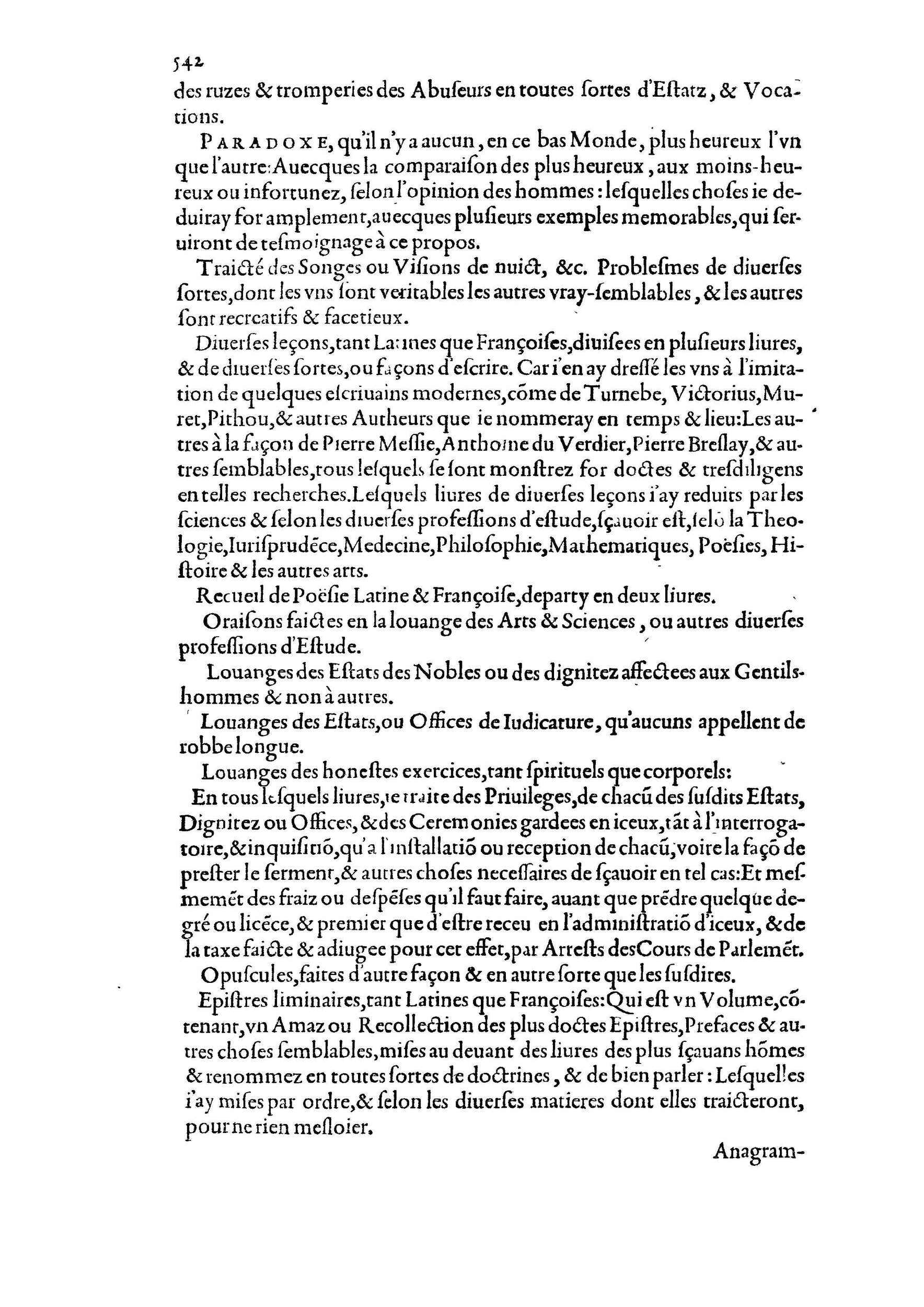 1584 - Abel L&#039;Angelier - Bibliothèques françaises - BnF