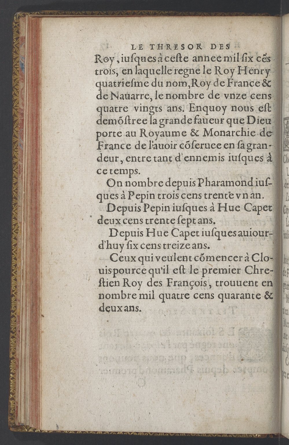 1603 - Galiot Corrozet - Trésor des histoires de France - BnF Tolbiac