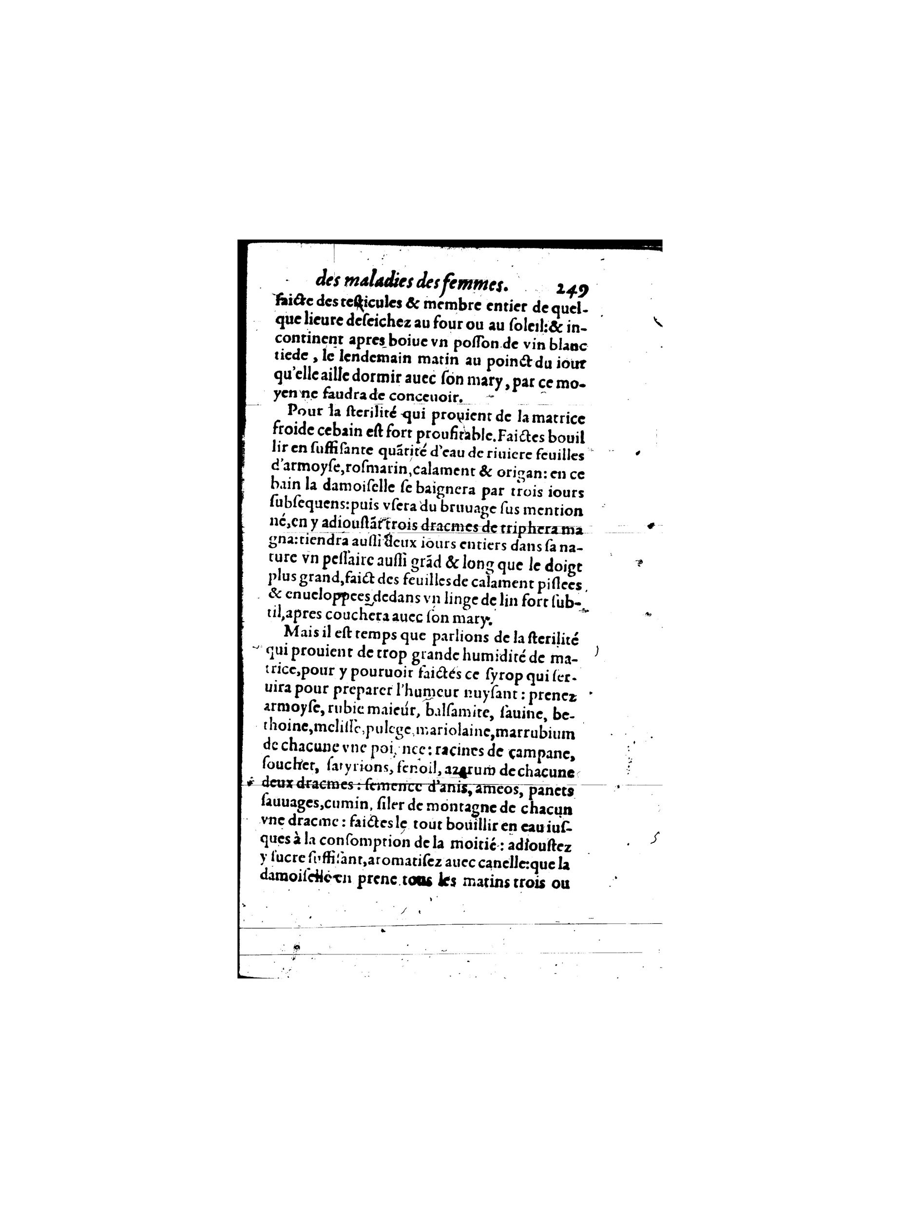 1587 - Jacques du Puis - Trésor des remèdes secrets pour les maladies des femmes - BnF 1587 - Jacques du Puis - Trésor des remèdes secrets pour les maladies des femmes - BnF