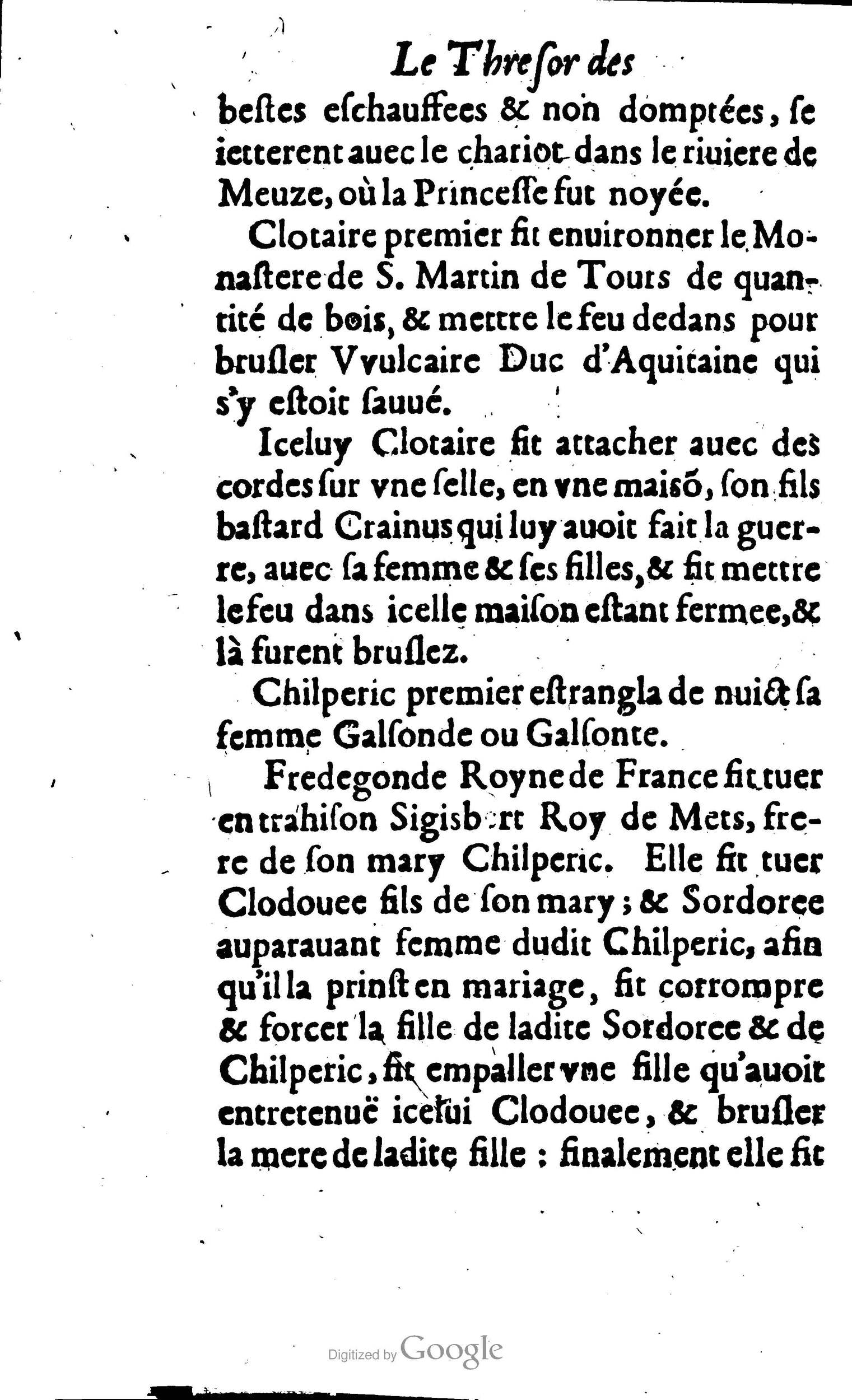 1638 - Jean Corrozet - Trésor des histoires de France - BM Lyon