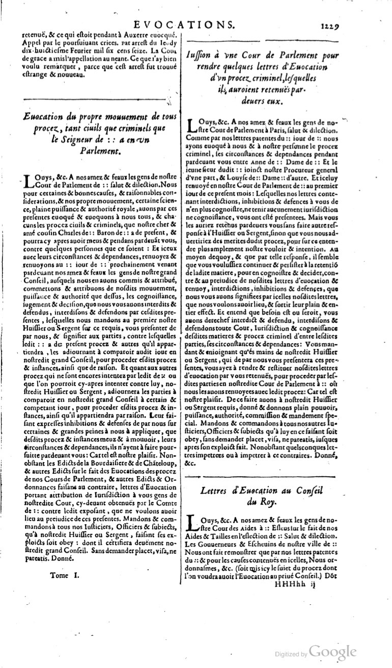1629 - Veuve Nicolas Buon - Trésor du droit français (21754 T. 1) - BM Lyon