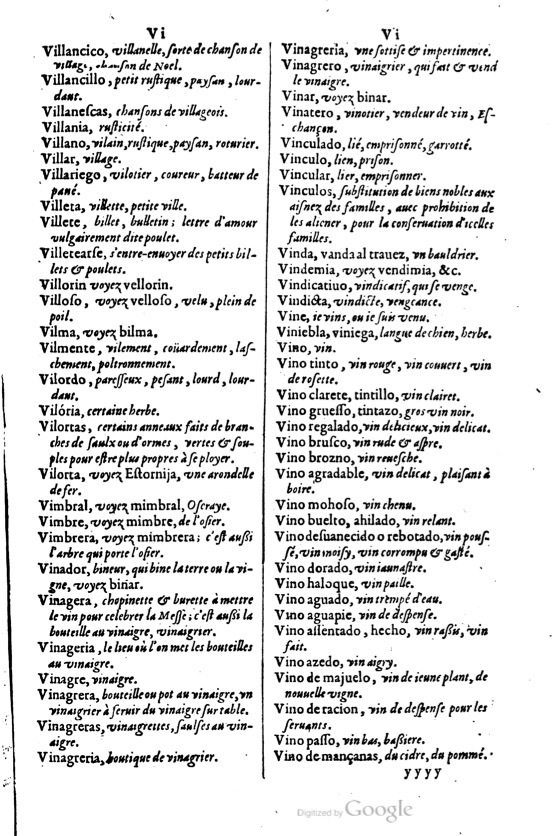 1621 - Adrian Tiffaine - Trésor des deux langues espagnole et française - BM Lyon