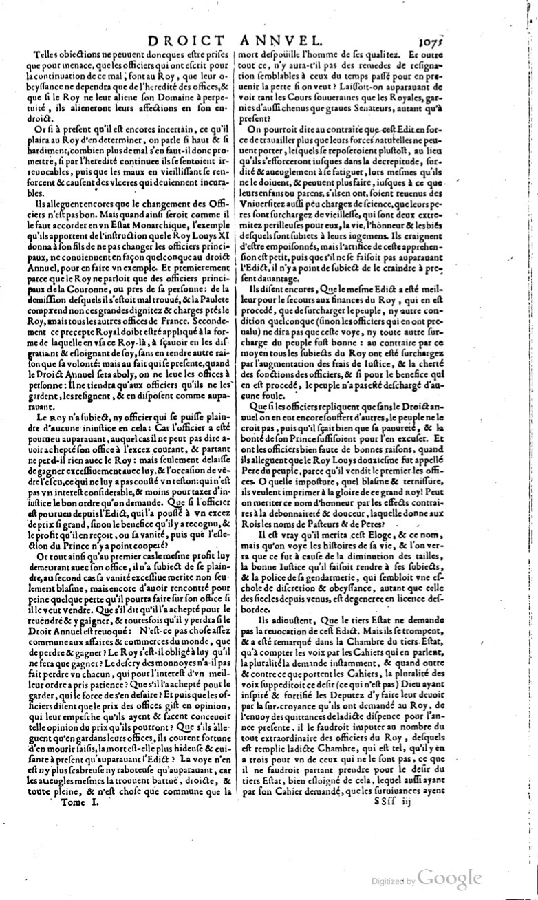1629 - Veuve Nicolas Buon - Trésor du droit français (21754 T. 1) - BM Lyon