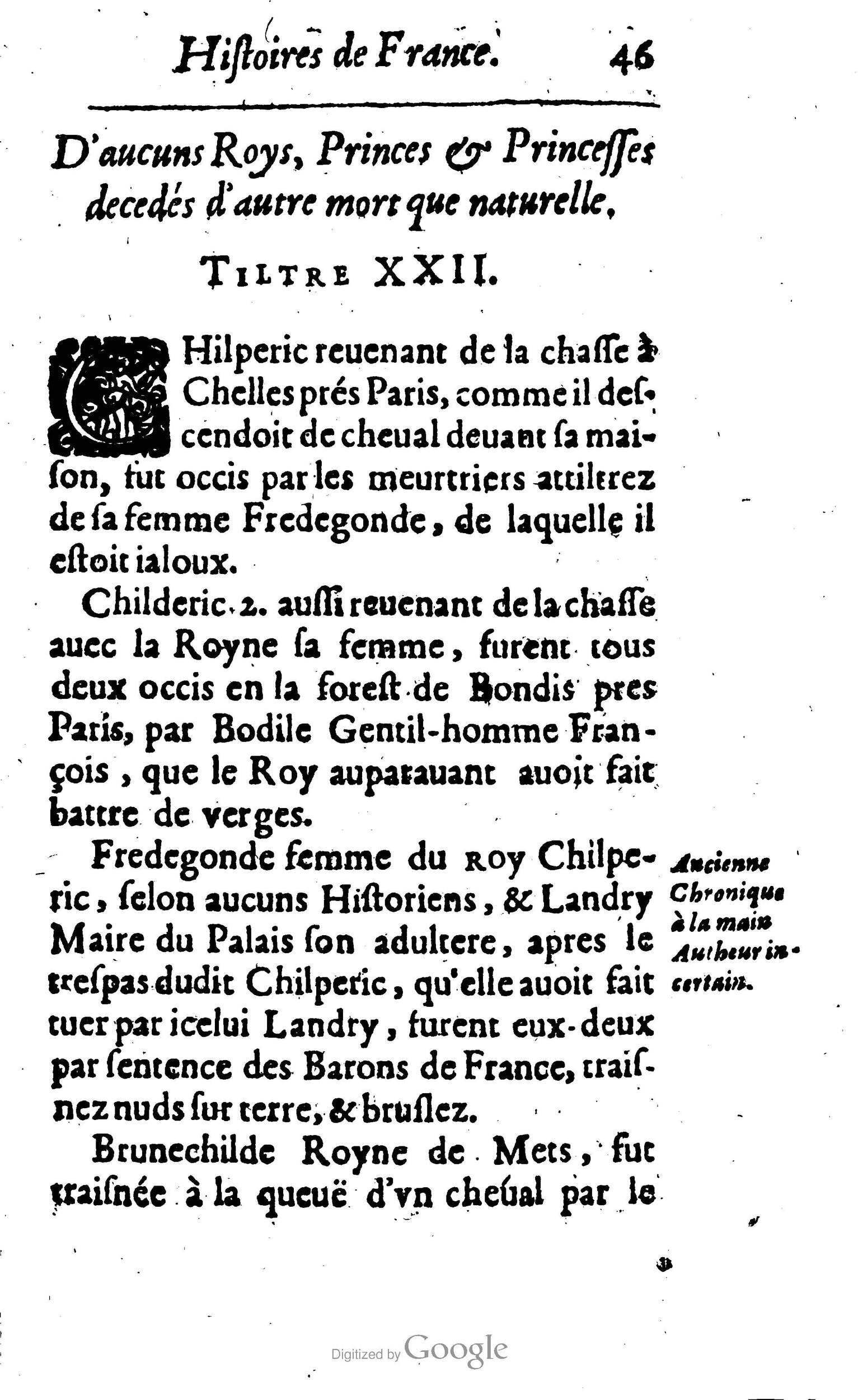 1638 - Jean Corrozet - Trésor des histoires de France - BM Lyon