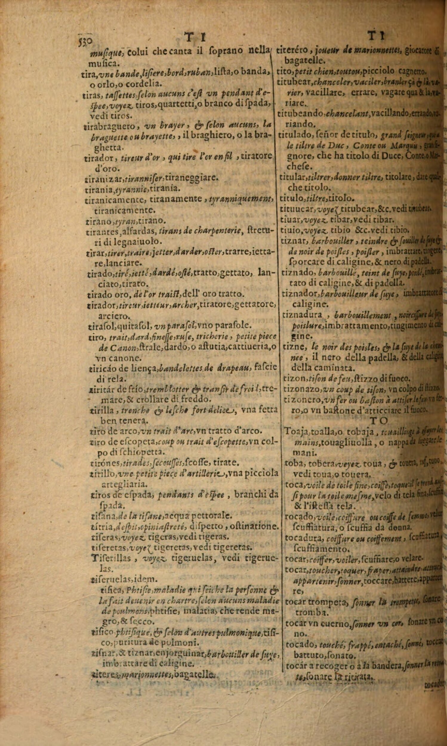1617 - Samuel Crespin - Trésor des trois langues espagnole, française et italienne (Première partie) - Regensburg