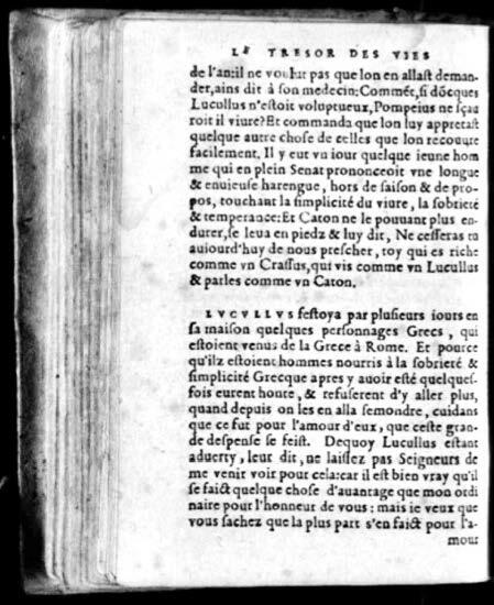 1574 - Benoît Rigaud - Trésor des vies de Plutarque - Avignon