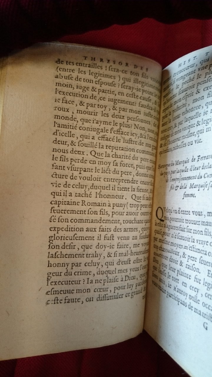 1581 - Pierre Le Voirier et Gervais Mallot - Trésor des histoires tragiques - BnF Richelieu