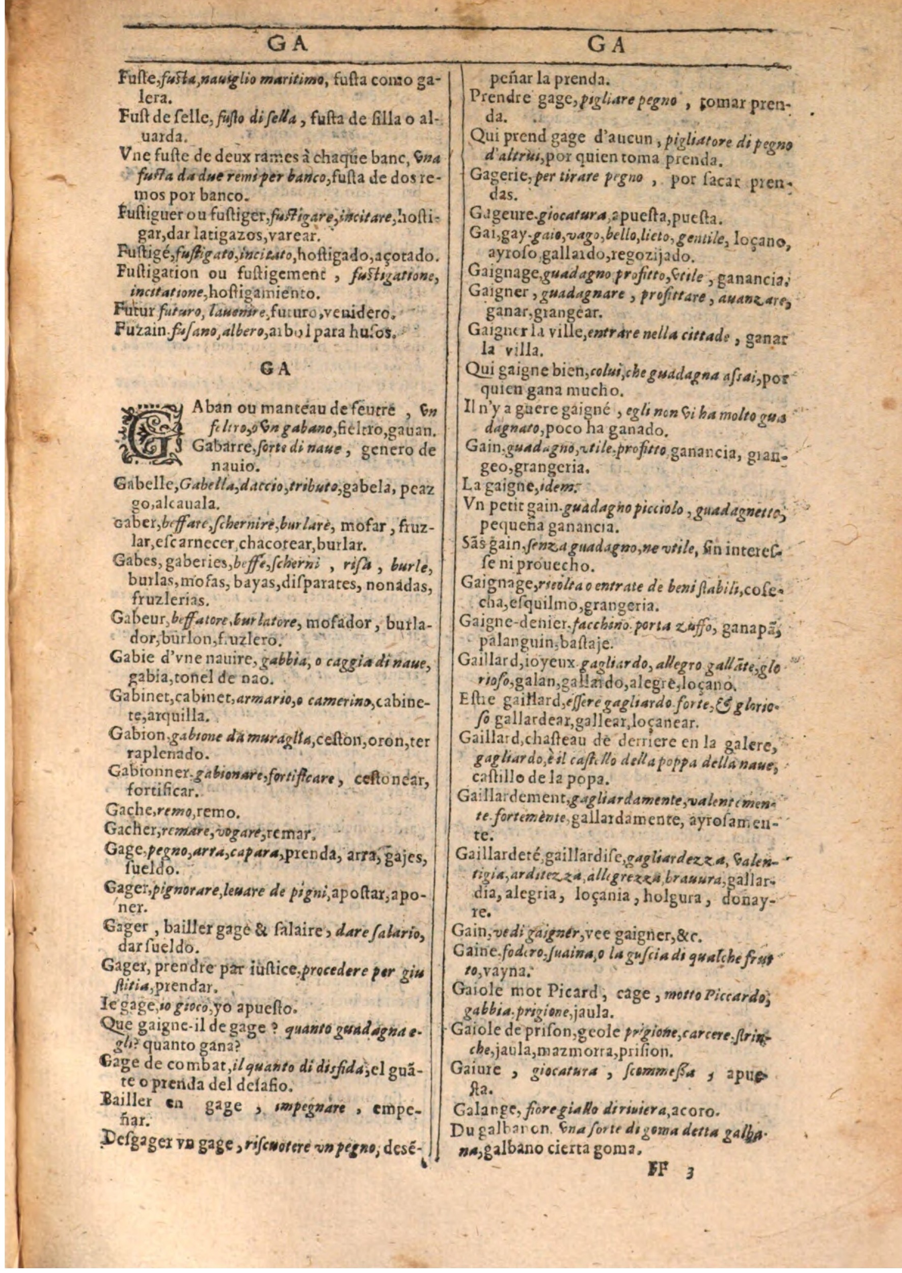 1609 - Philippe Albert et Alexandre Pernet - Trésor des trois langues française, italienne et espagnole (Seconde partie) - BSB Munich 1609 - Philippe Albert et Alexandre Pernet - Trésor des trois langues française, italienne et espagnole (Seconde partie) - BSB Munich