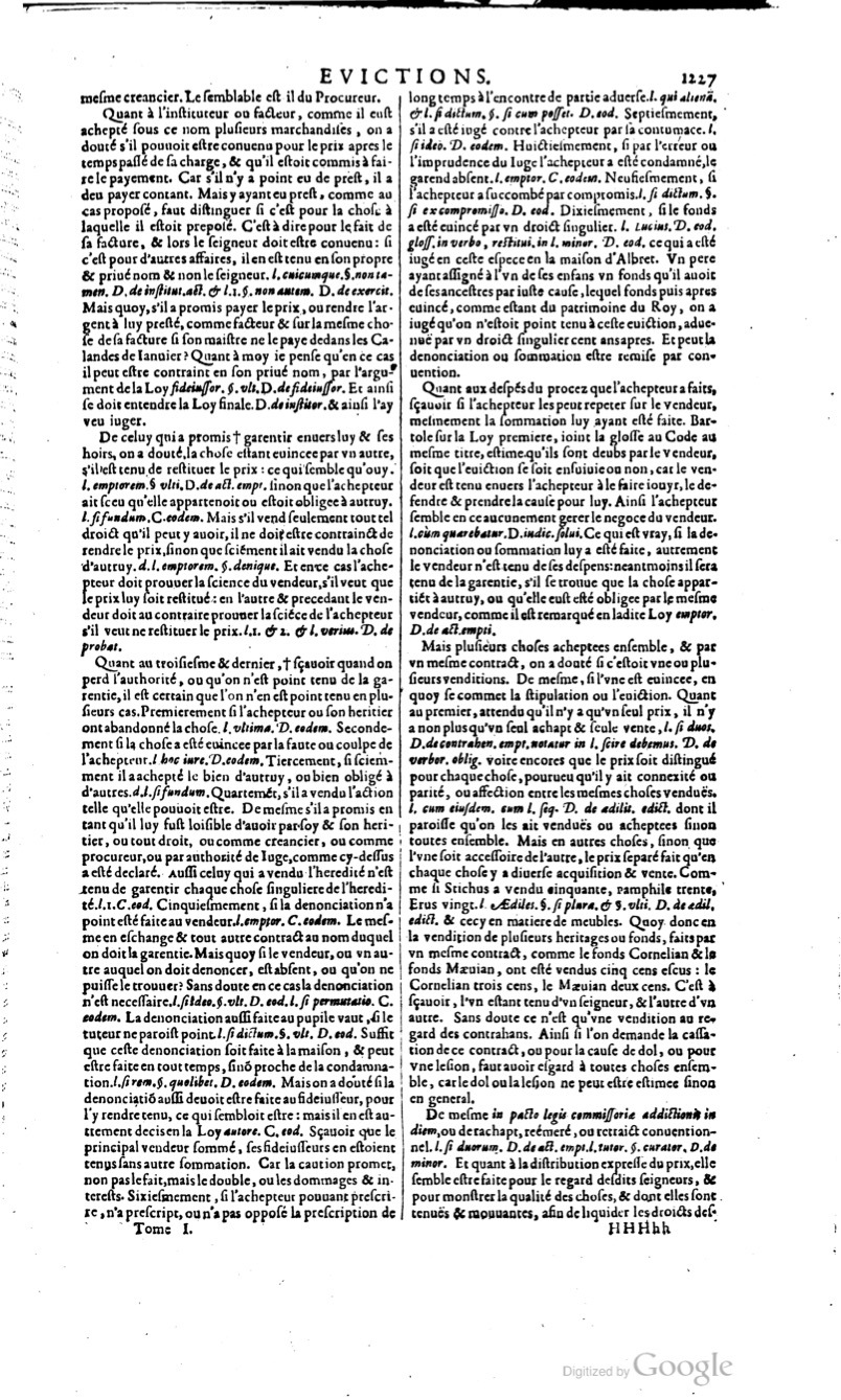 1629 - Veuve Nicolas Buon - Trésor du droit français (29620 T. 1) - BM Lyon