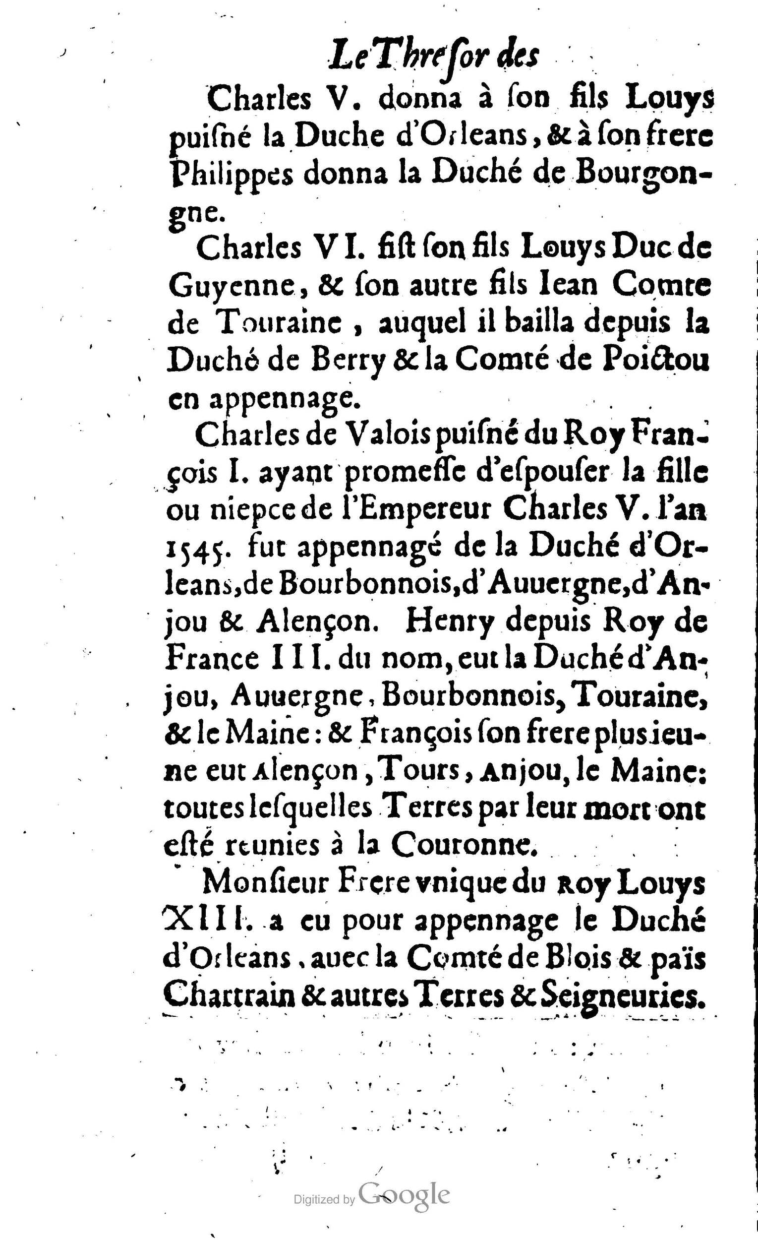 1638 - Jean Corrozet - Trésor des histoires de France - BM Lyon