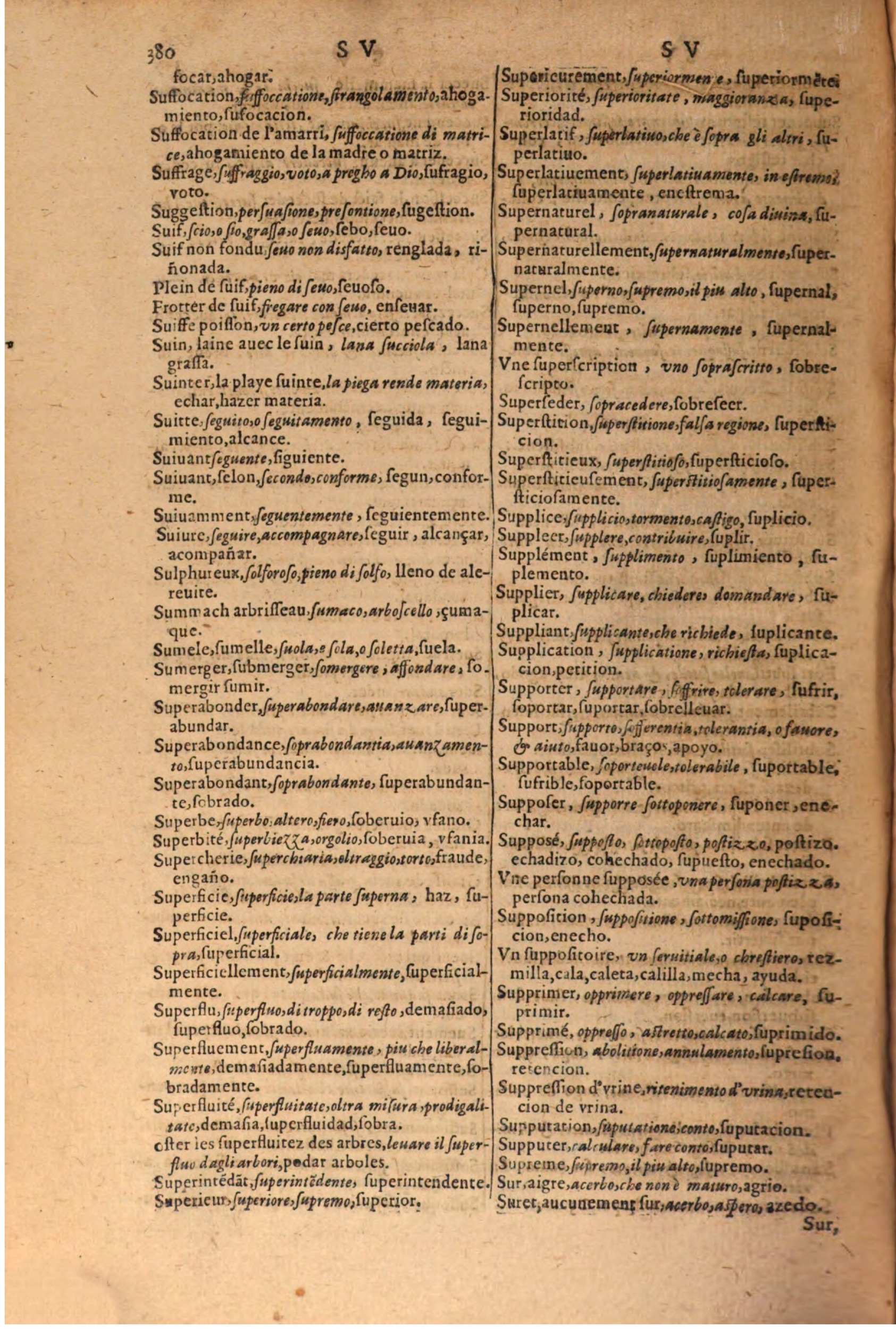 1616 - Pierre de la Rovière - Trésor des trois langues (Seconde partie) - BSB Munich