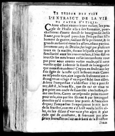 1574 - Benoît Rigaud - Trésor des vies de Plutarque - Avignon