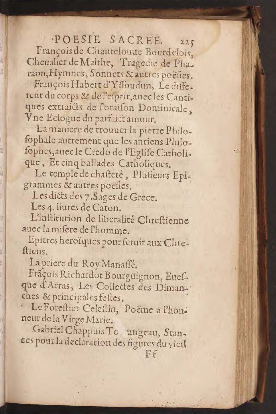 1602 - François Jacquin - Trésor des bons esprits français - BnF Arsenal