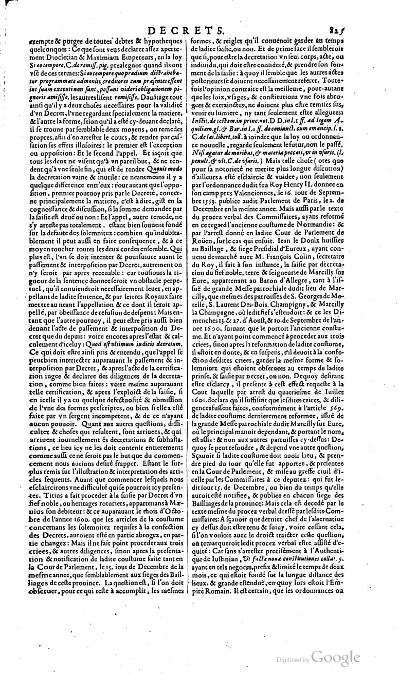 1629 - Veuve Nicolas Buon - Trésor du droit français (29620 T. 1) - BM Lyon