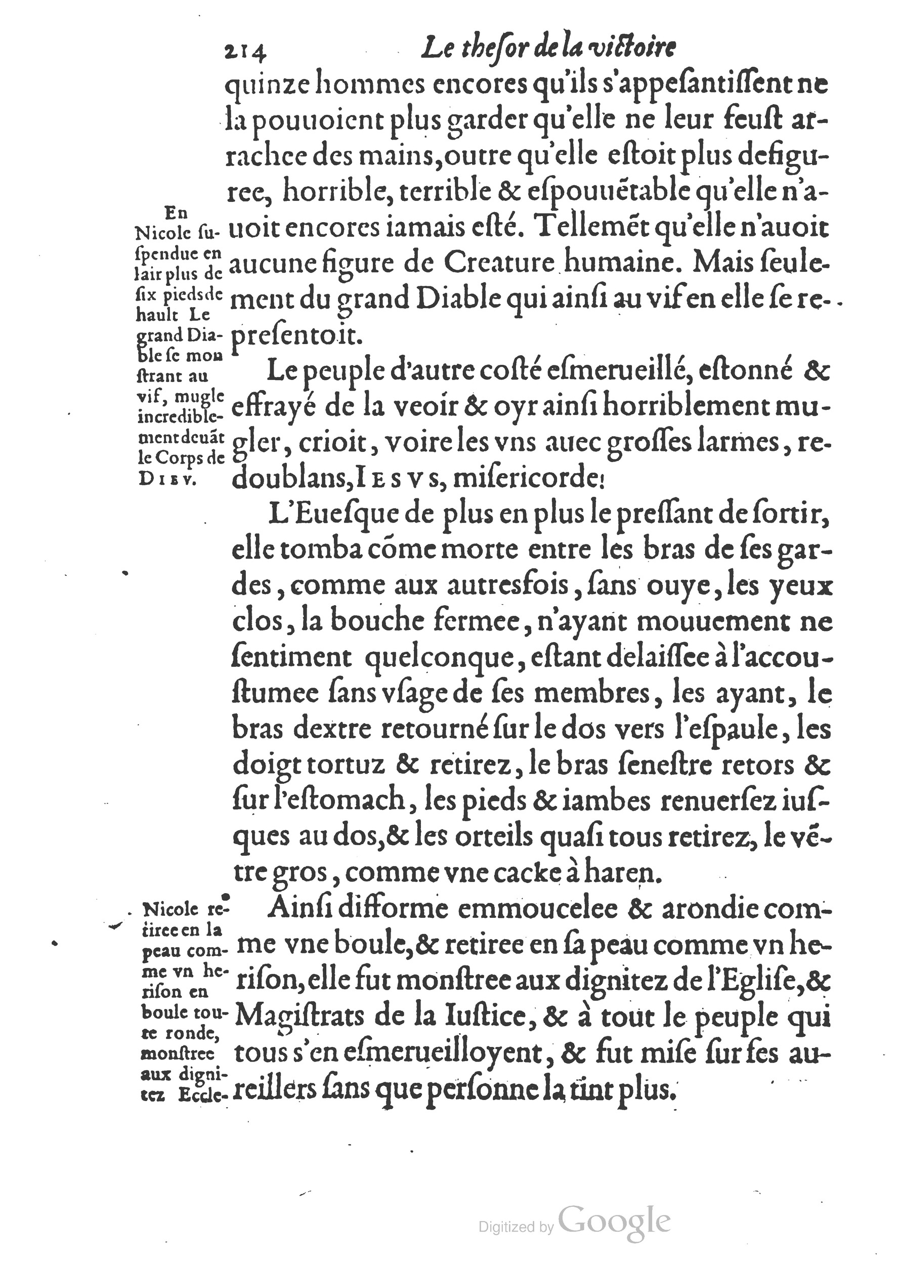 1578 - Nicolas Chesneau - Trésor et entière histoire de la triomphante victoire du corps de Dieu sur l’esprit malin - British Library 1578 - Nicolas Chesneau - Trésor et entière histoire de la triomphante victoire du corps de Dieu sur l’esprit malin - British Library