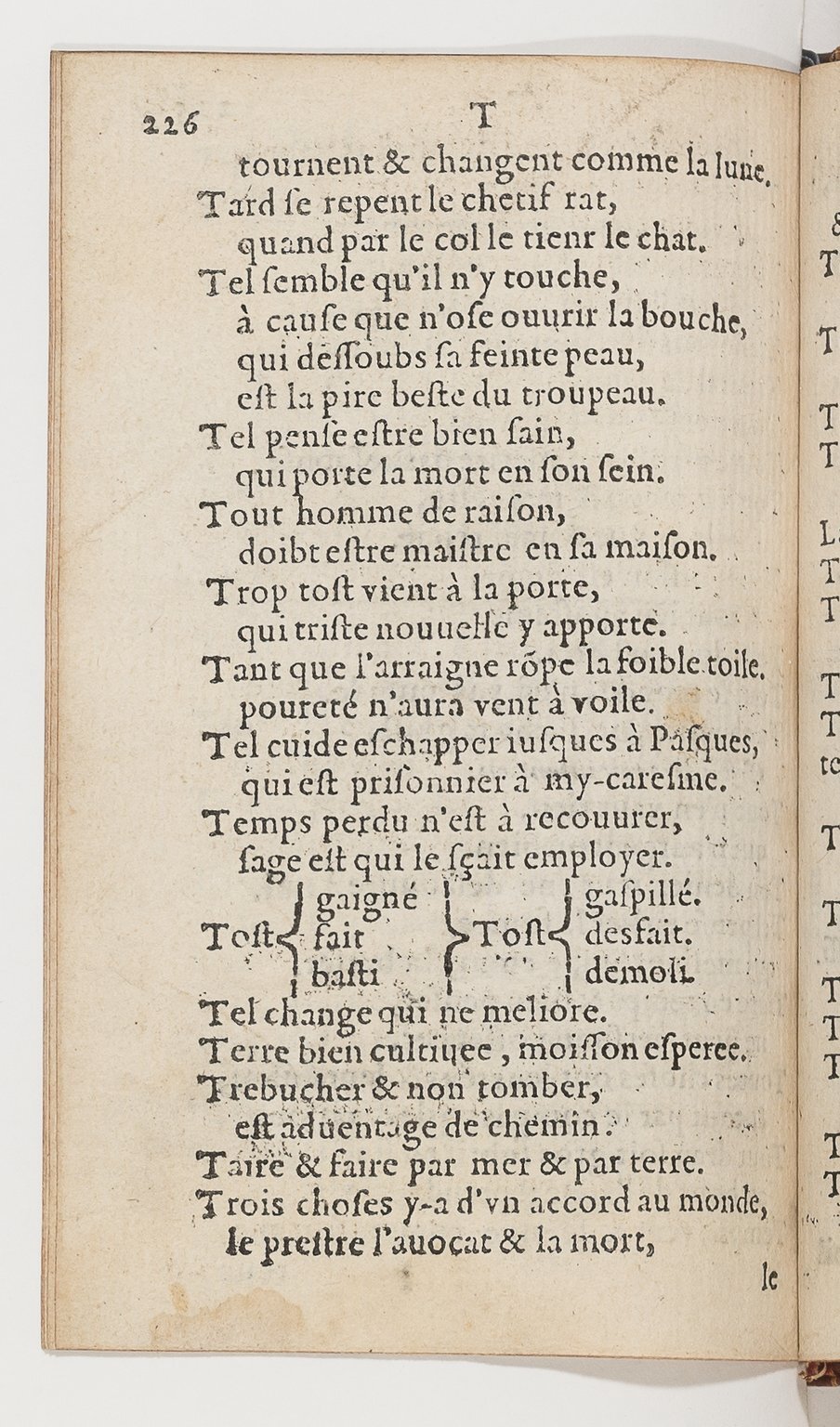 1577 - Jean d’Ogerolles - Trésor de sentences dorées - BnF Arsenal