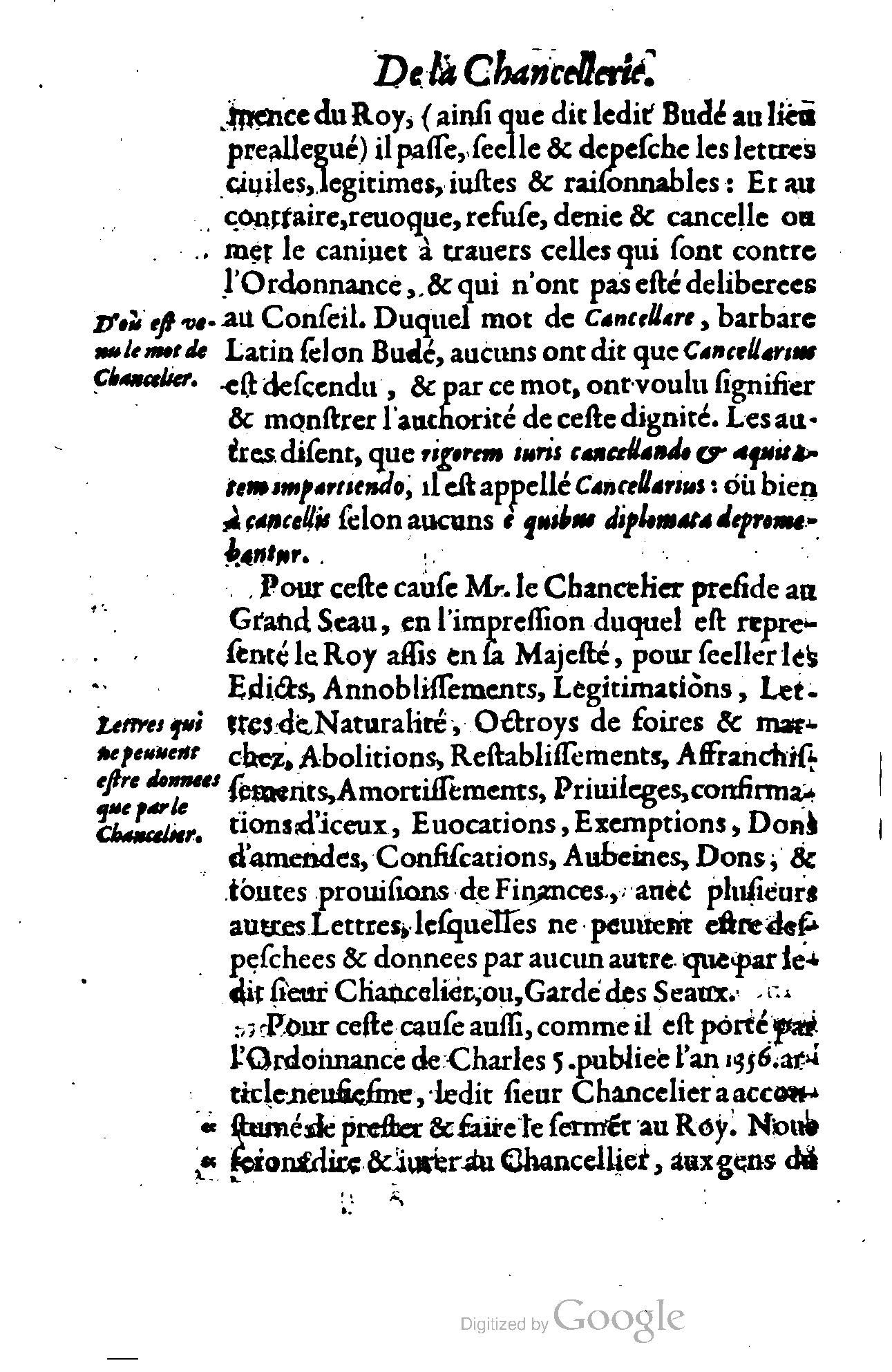 1614 - Jean Richer - Trésor du nouveau style et protocole de la chancellerie de France - BSB Munich