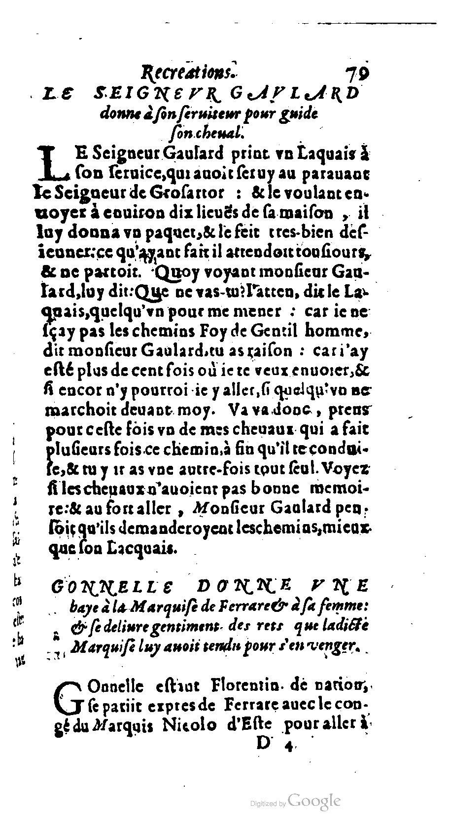 1611 - Romain de Beauvais - Trésor des récréations - BM Lyon