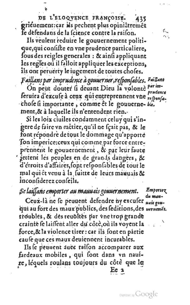 1610 - Louis Coste - Trésor de l’éloquence française (Seconde partie) - BM Lyon