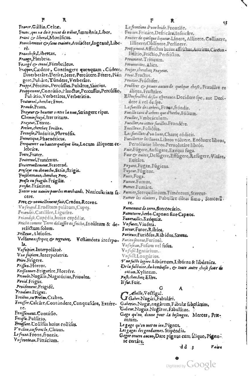 1585 - Simphorianum Beraud et Stephanum Michaëlem - Trésor des mots et traits français - Barcelone 1585 - Simphorianum Beraud et Stephanum Michaëlem - Trésor des mots et traits français - Barcelone